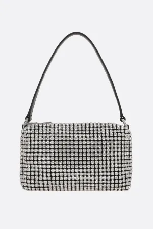 Rhinestone Mesh Chain Evening Bag