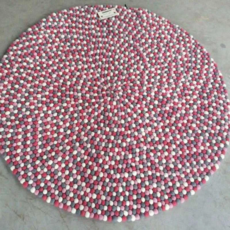 Rocky Road Felt Ball Rug