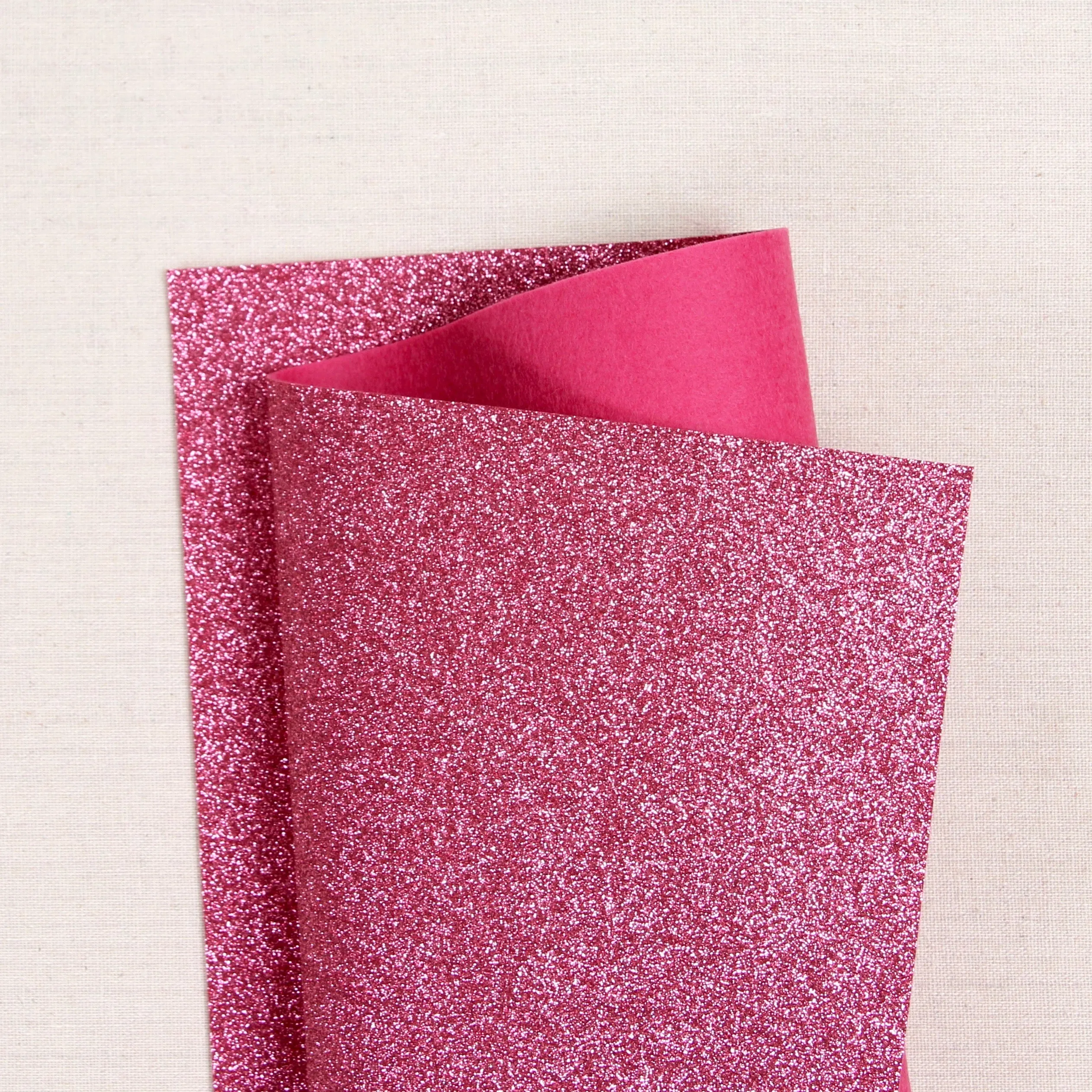 Rose Glitter Felt