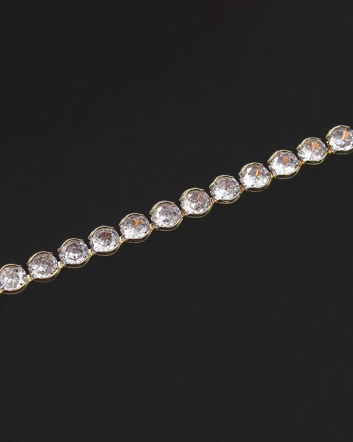 Round Cut CZ Tennis Bracelet