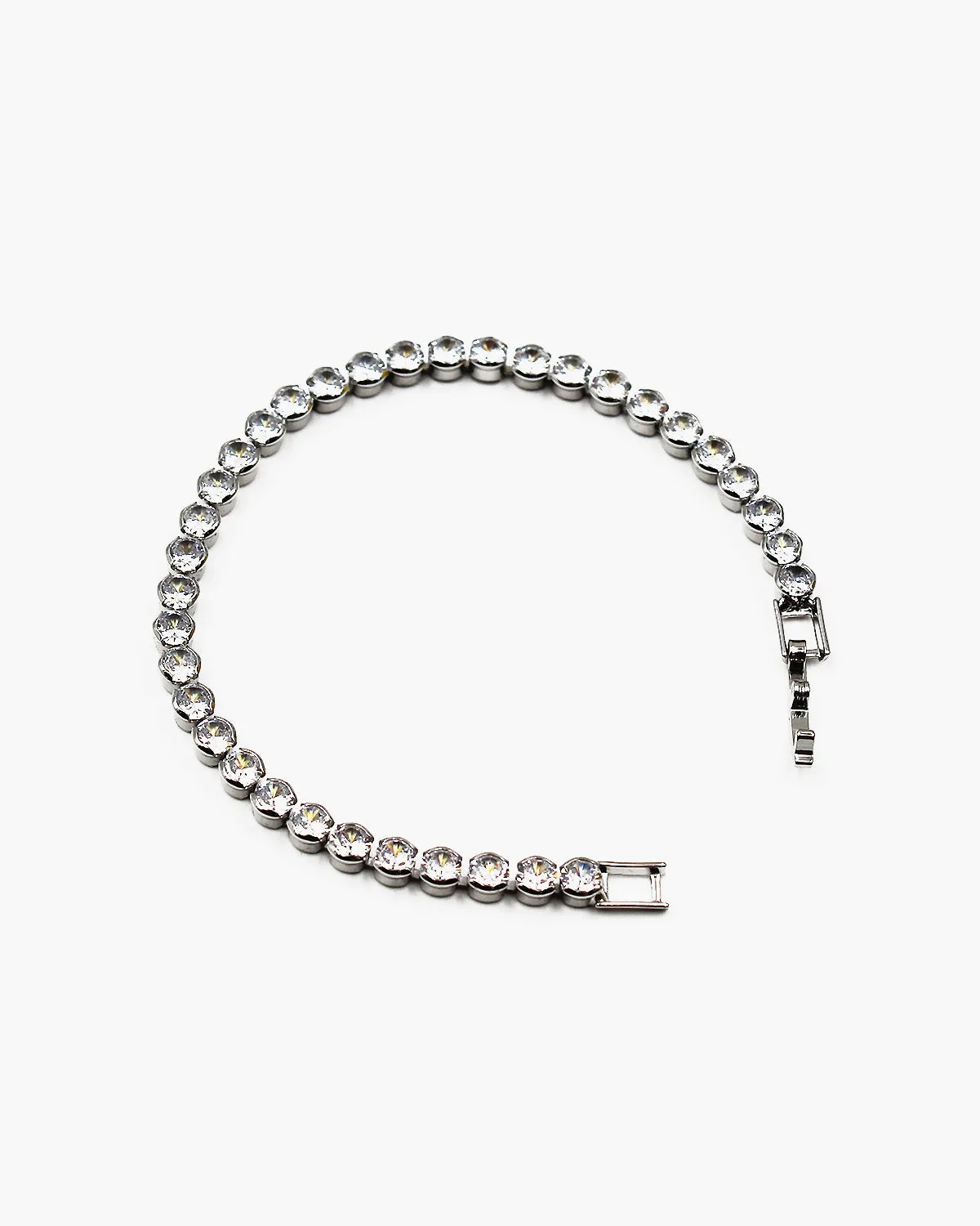 Round Cut CZ Tennis Bracelet