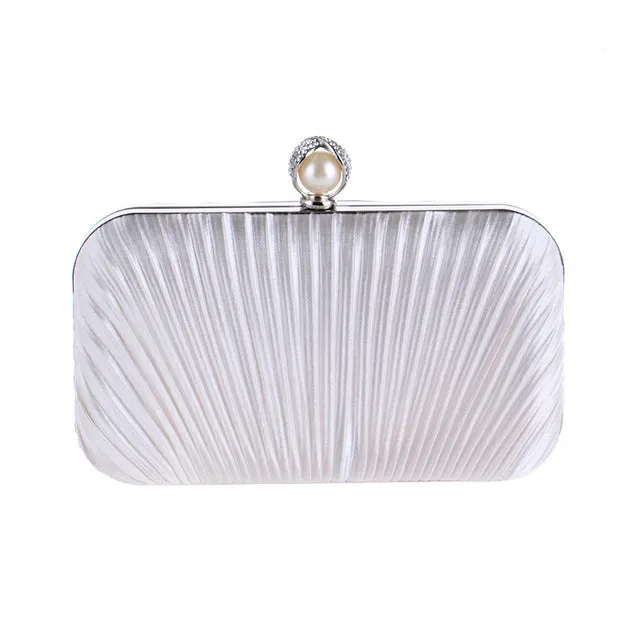 Ruched Evening Clutch