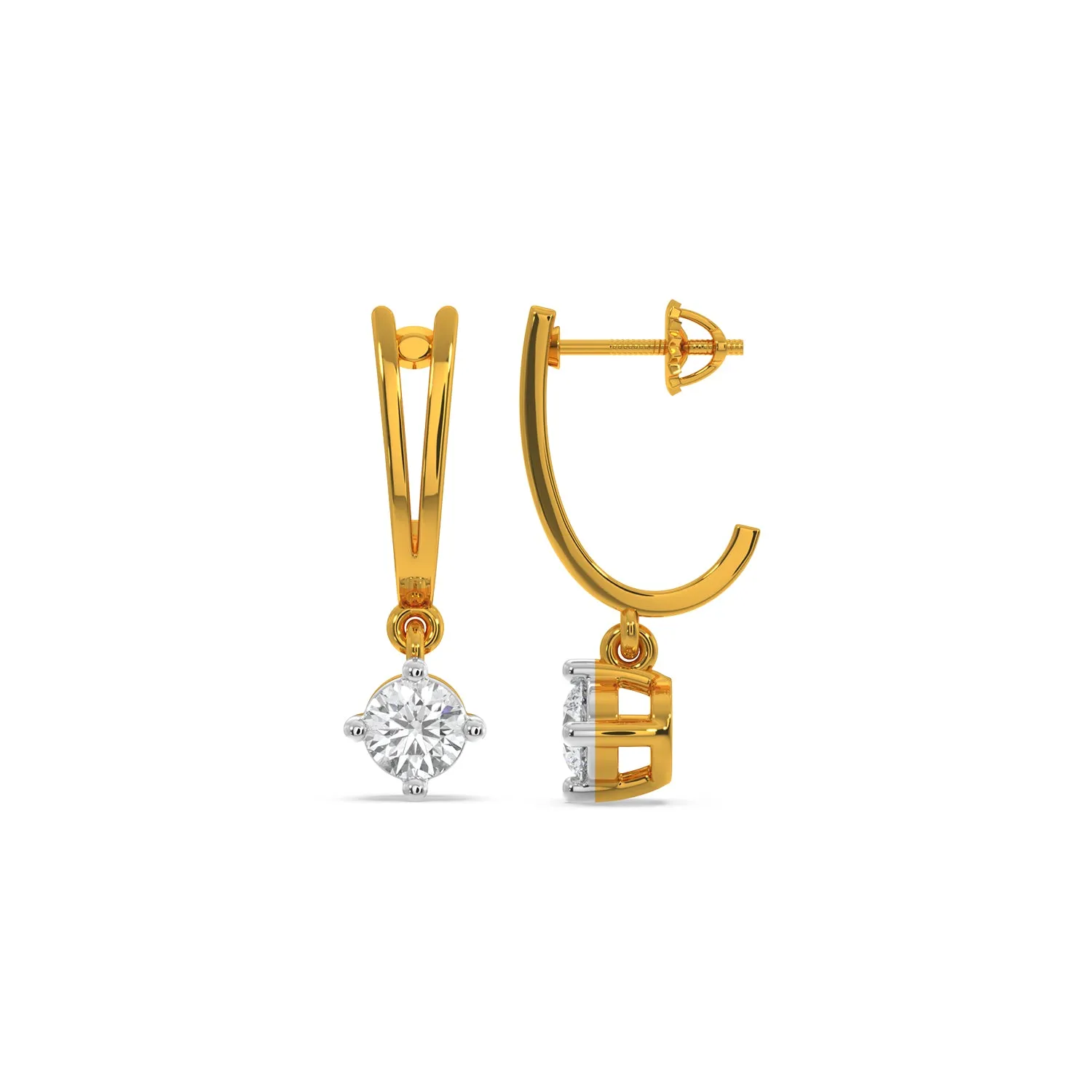 Samantha Solitaire Earring