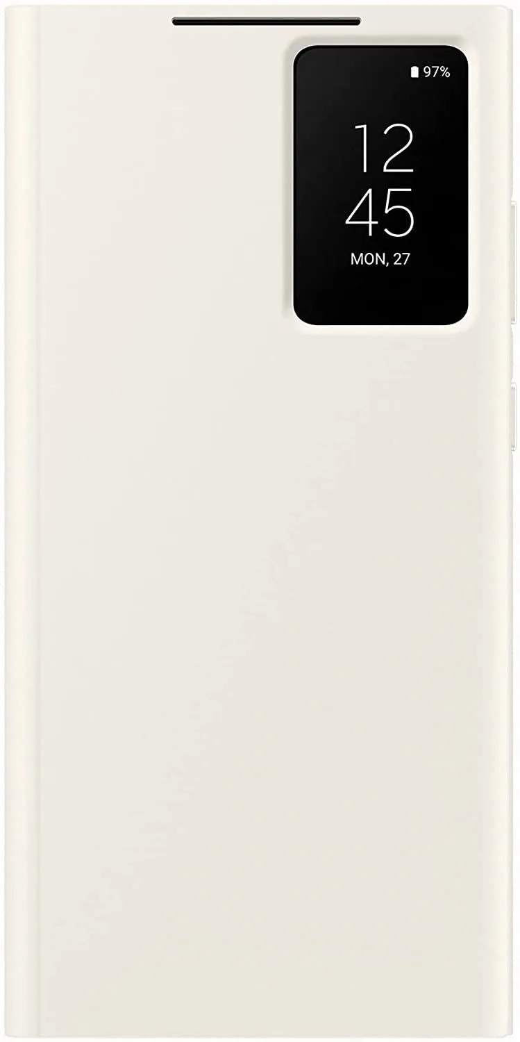 Samsung Galaxy S23 Ultra Smart View Wallet Case Cream - EF-ZS918CUEGWW