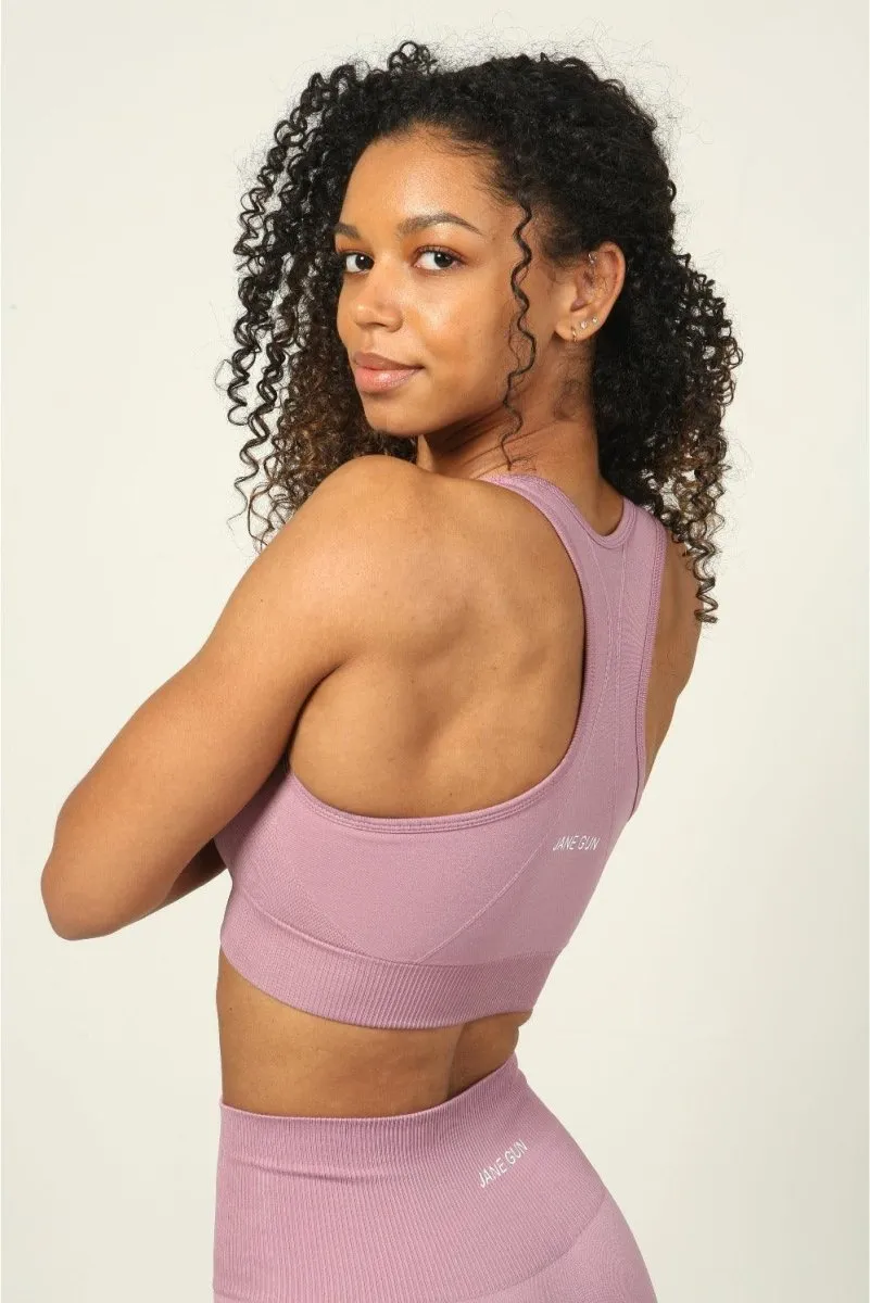 Seamless Sports Bra - Nude Pink