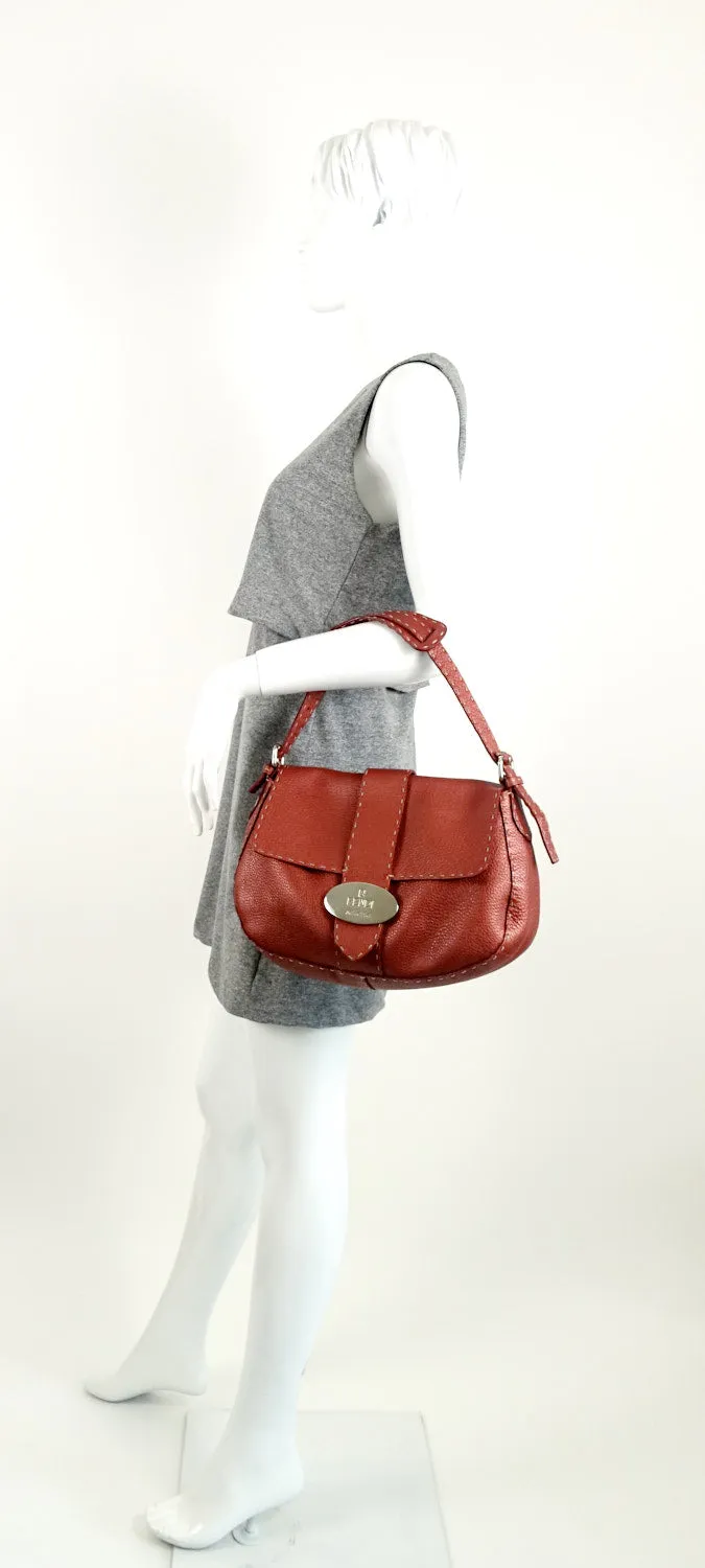 Selleria Pebbled Leather Flap Bag