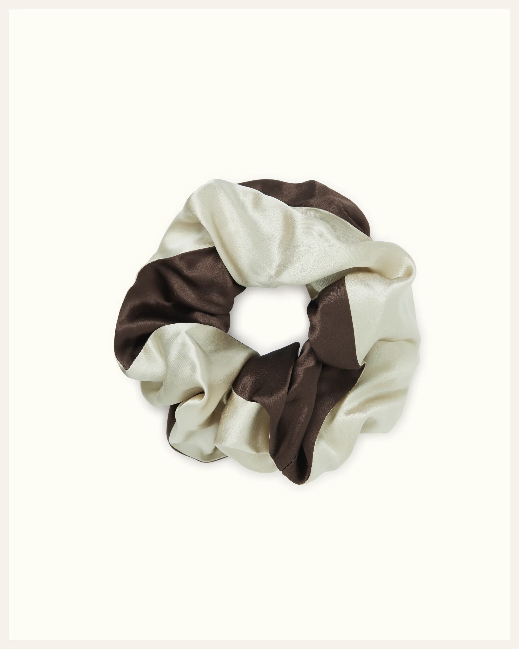 Silk Scrunchie Large - Sand