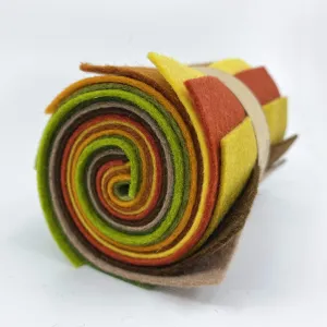 Small Wool Felt Roll - Autumn