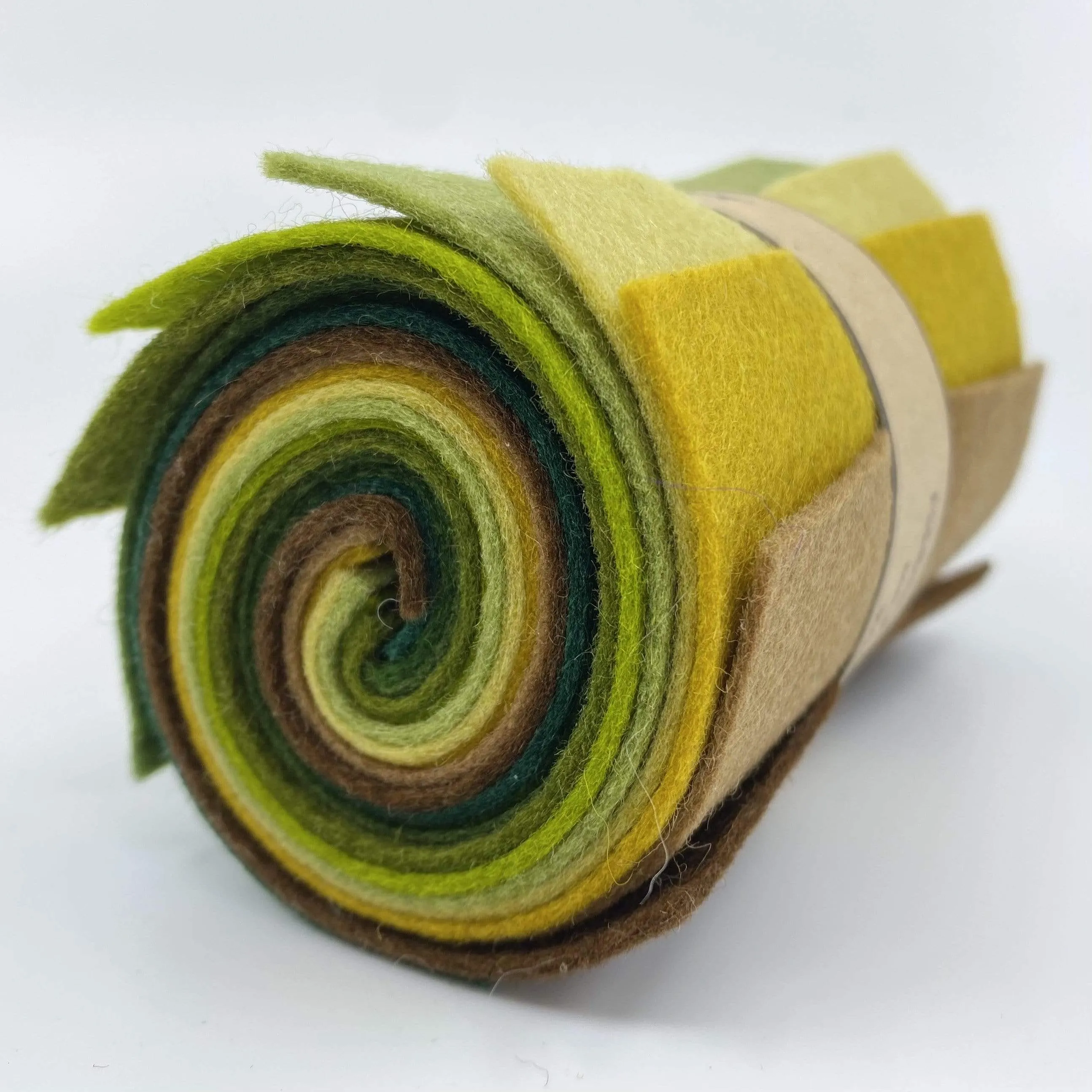 Small Wool Felt Roll - Forest Floor