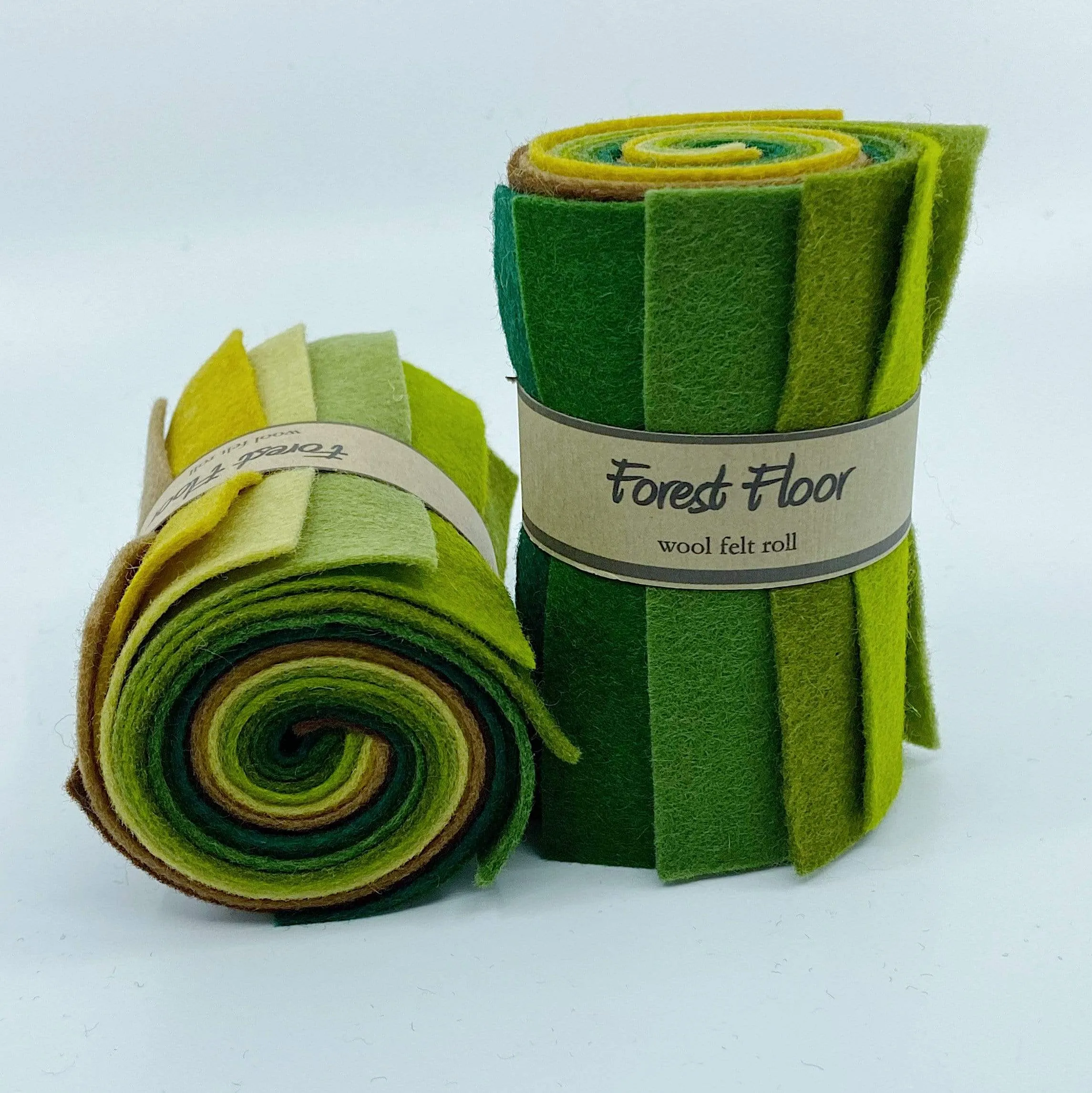 Small Wool Felt Roll - Forest Floor