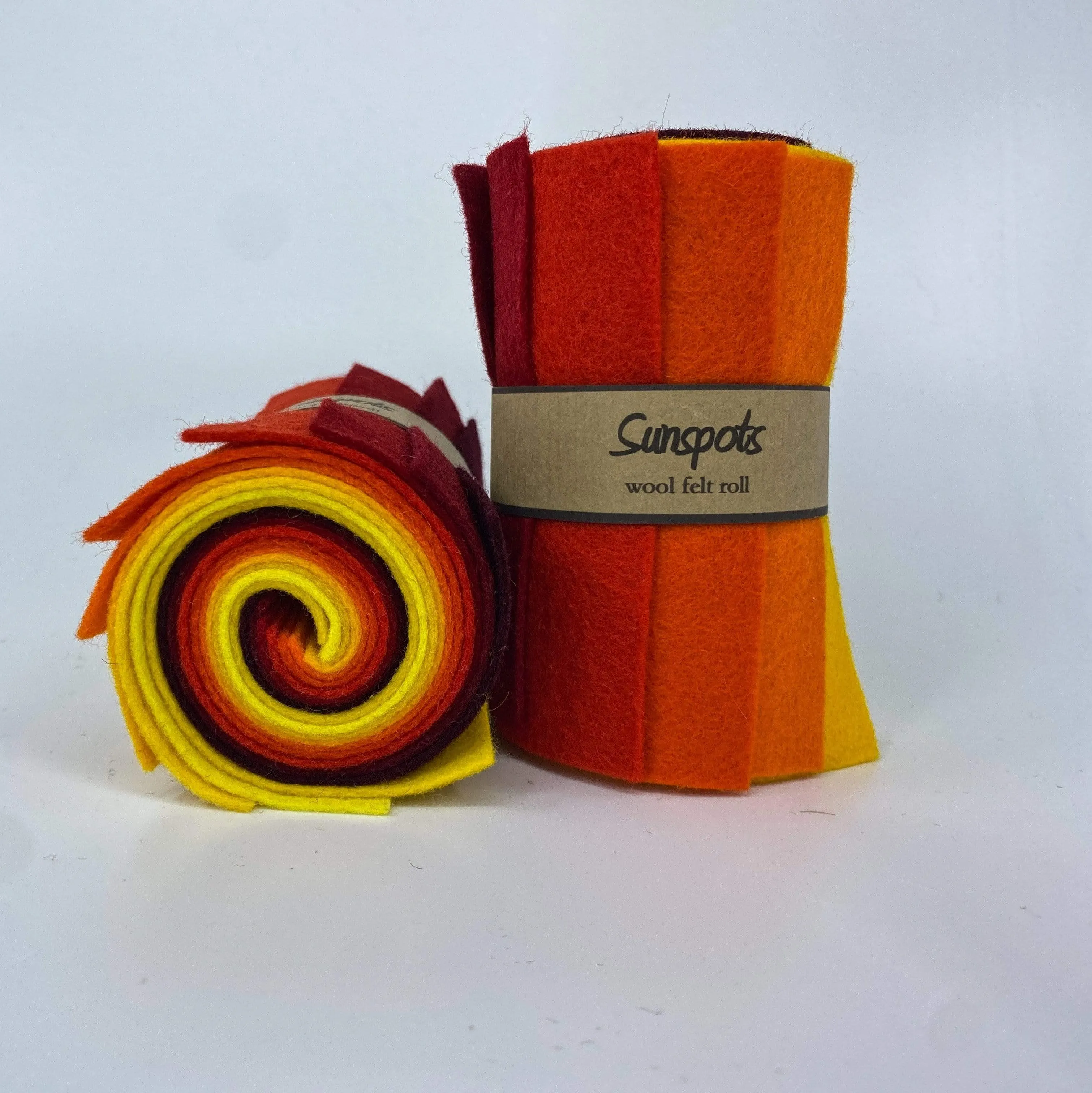 Small Wool Felt Roll - Sunspots