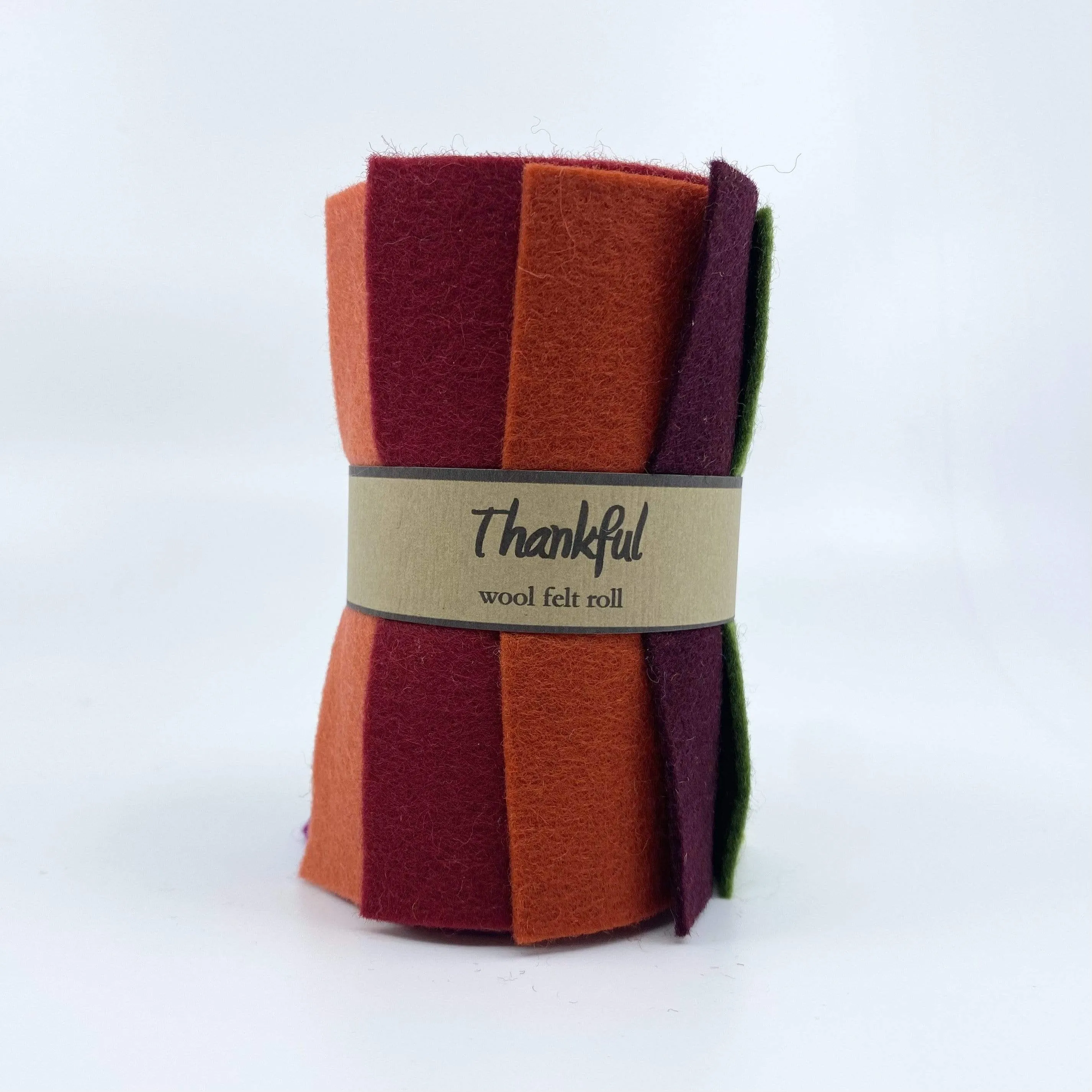 Small Wool Felt Roll - Thankful