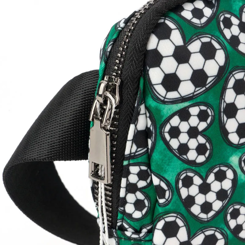 Soccer Hearts Easy Carry Belt Bag