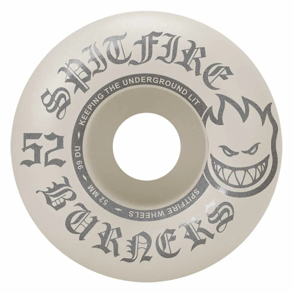 Spitfire Wheels Burner 52mm99A Silver