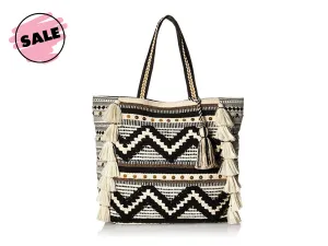 Steve Madden Bohemian Tasseled Beach Bag