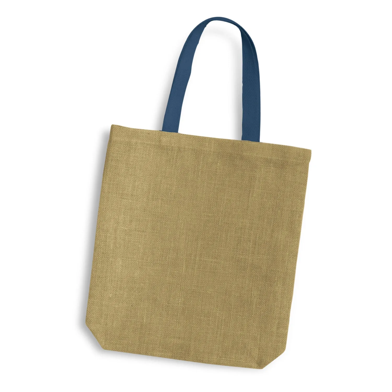 Stock Jute Tote Bag With Coloured Handles(SJB-30T)