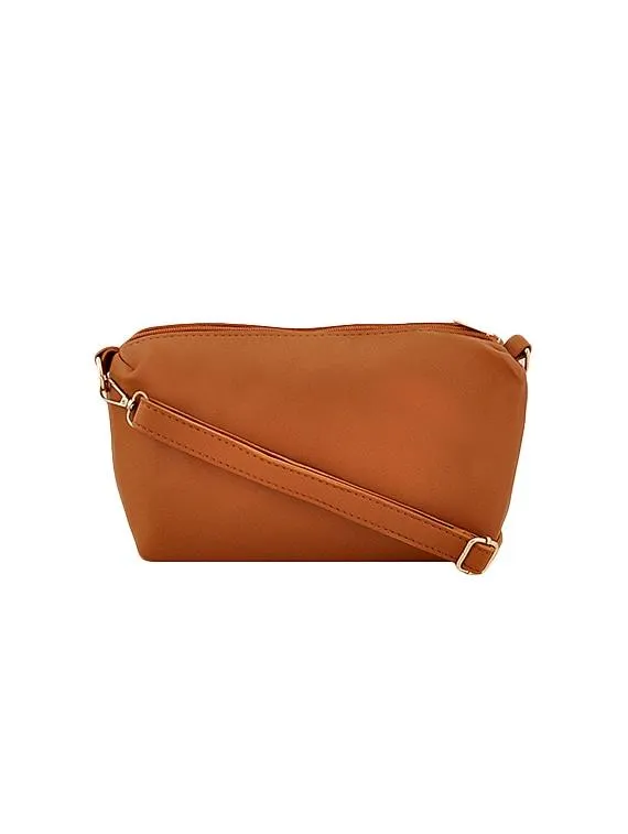 Tan Leather Handbag Combo