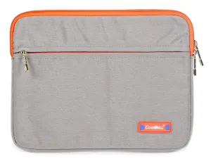 THE CLOWNFISH CoolBELL Unisex Water Resistant Nylon 11 inch Tablet Bag Sleeve (Beige)