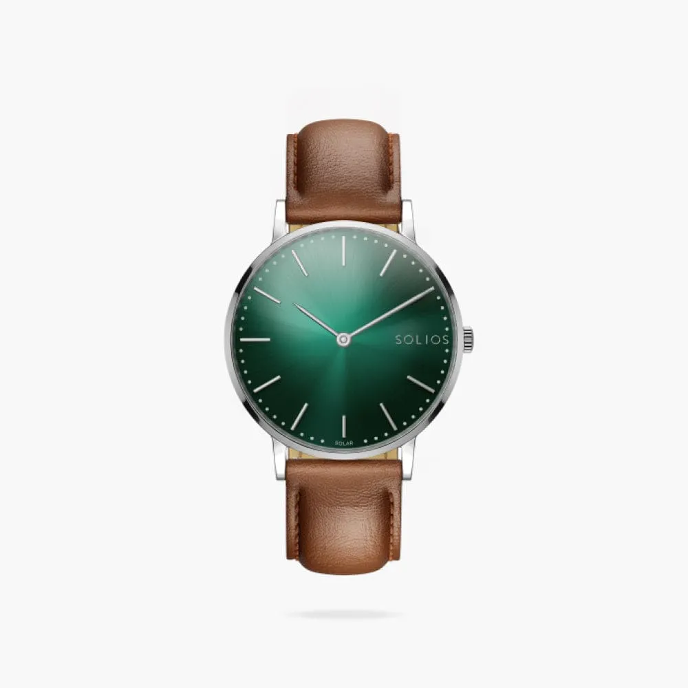 The Rainforest Classic | Green Dial - Silver Case