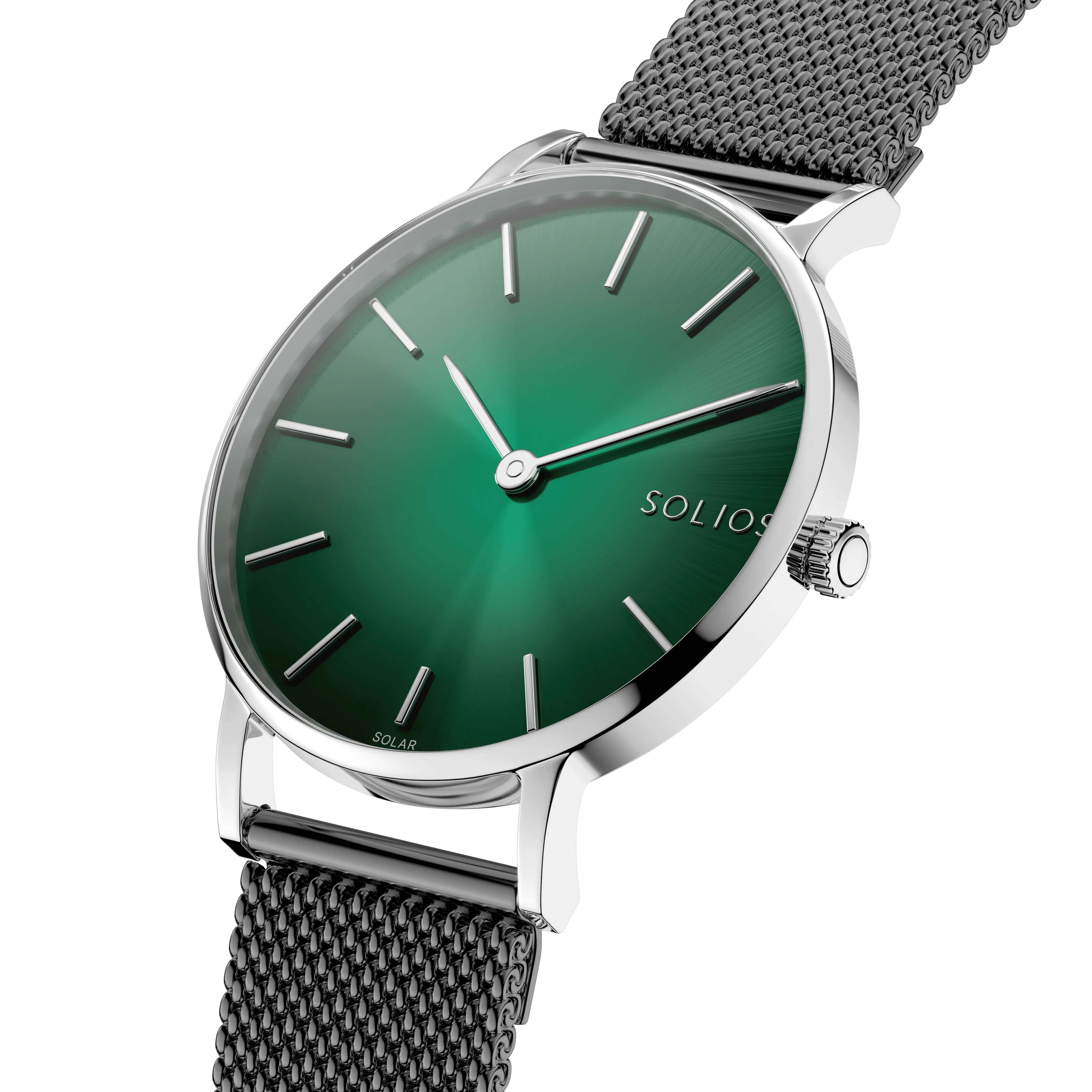 The Rainforest Classic | Green Dial - Silver Case