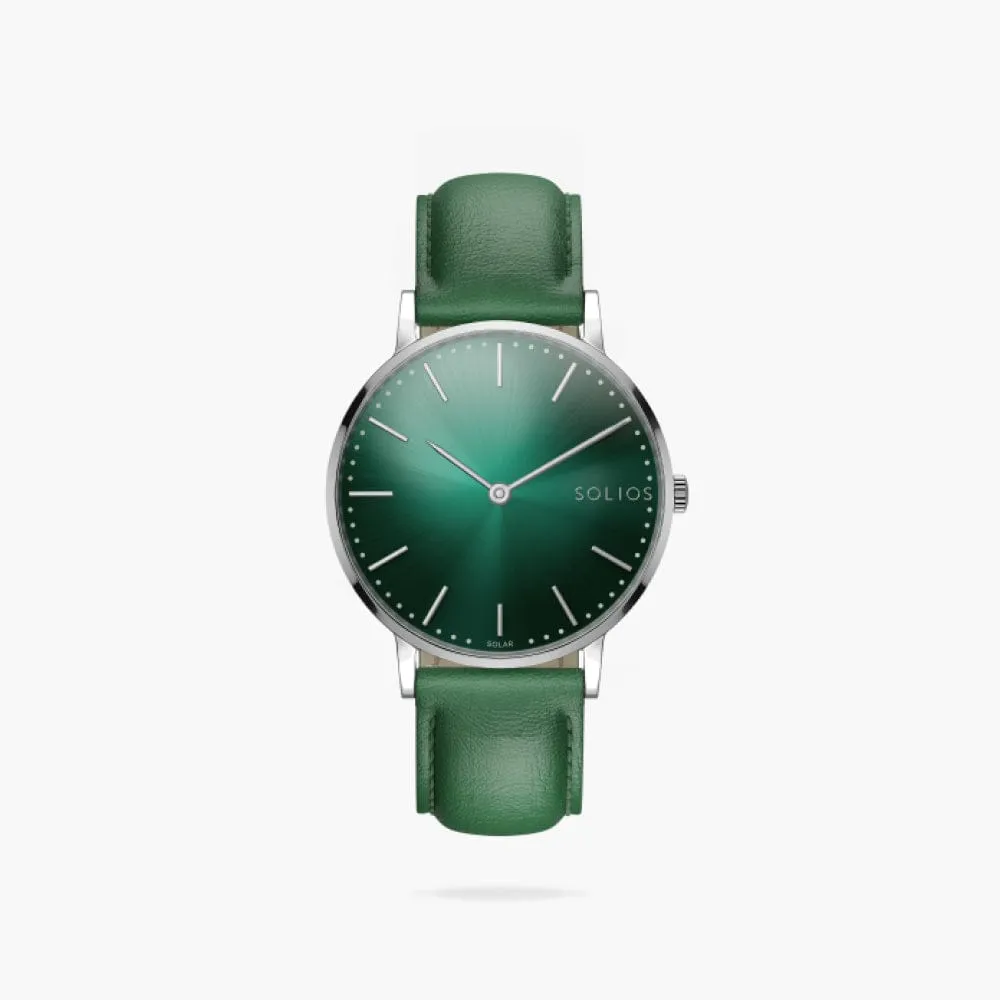 The Rainforest Classic | Green Dial - Silver Case