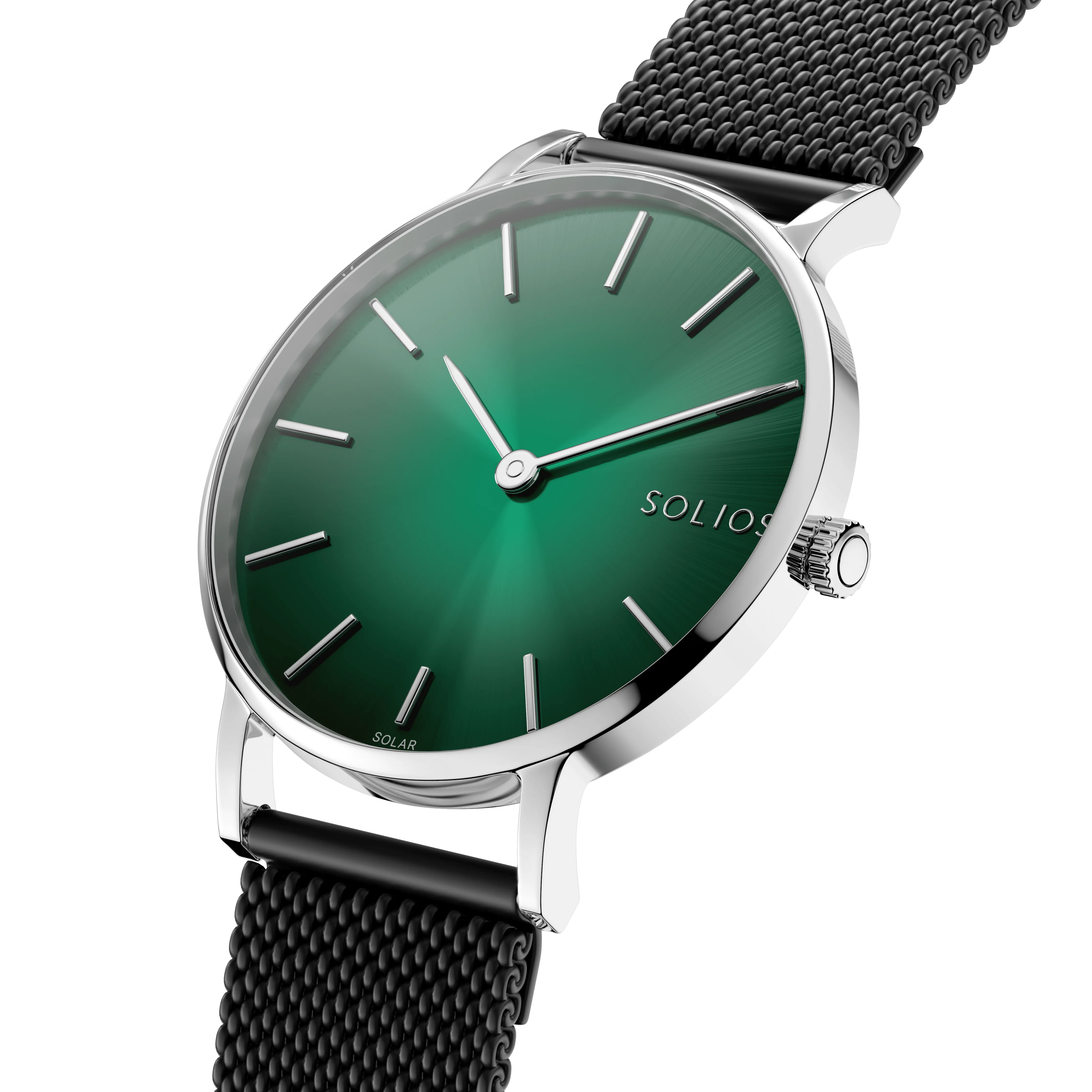 The Rainforest Classic | Green Dial - Silver Case