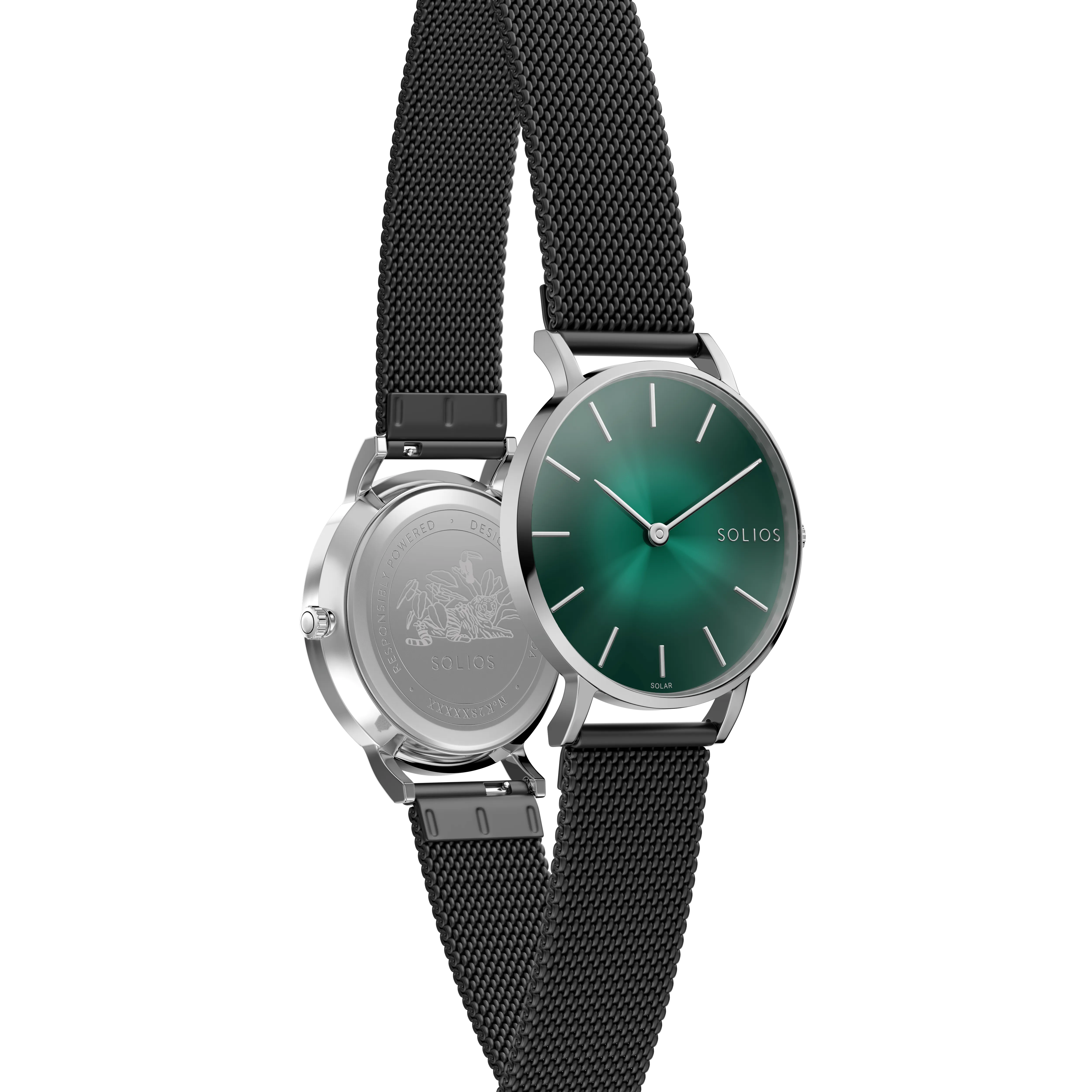 The Rainforest Classic | Green Dial - Silver Case