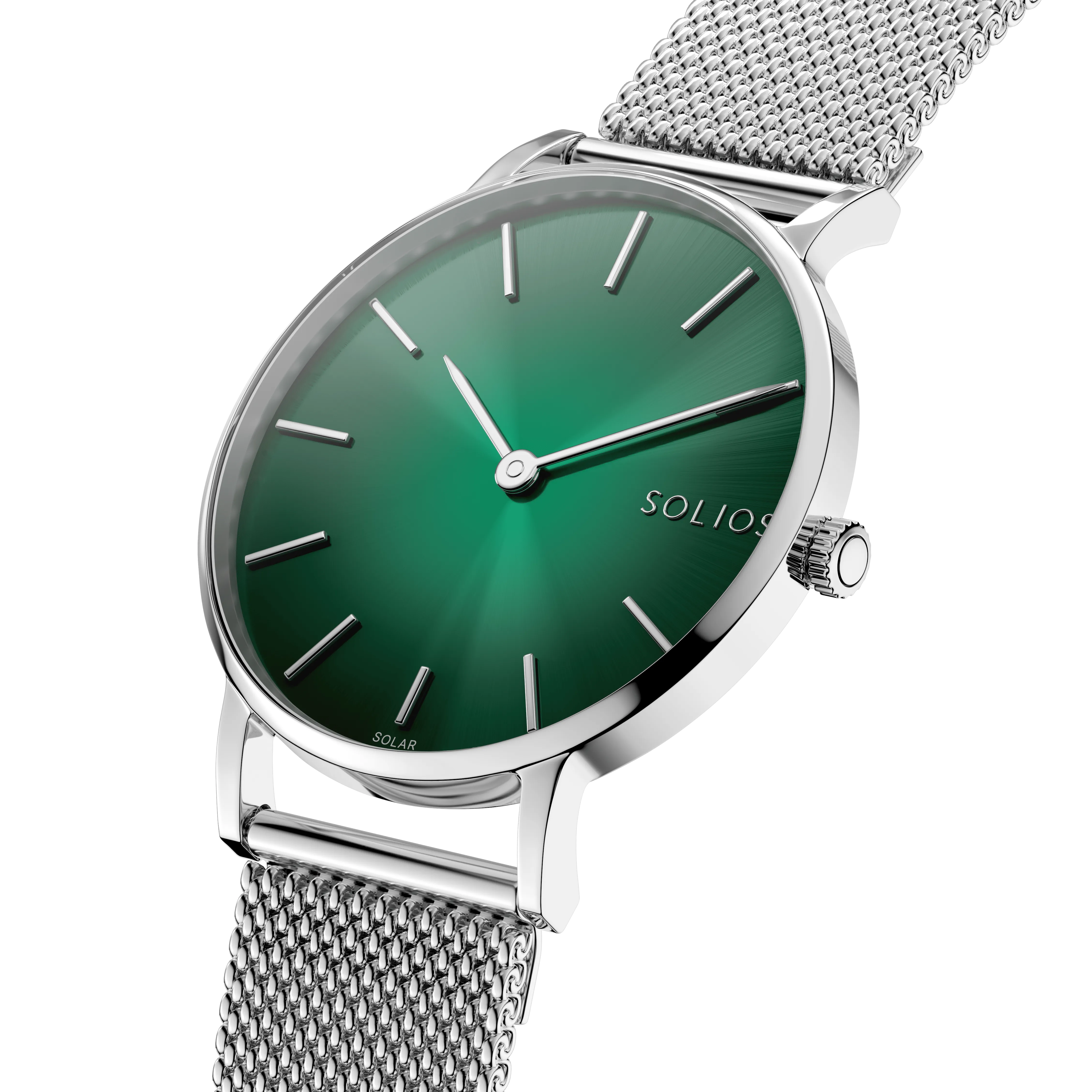 The Rainforest Classic | Green Dial - Silver Case