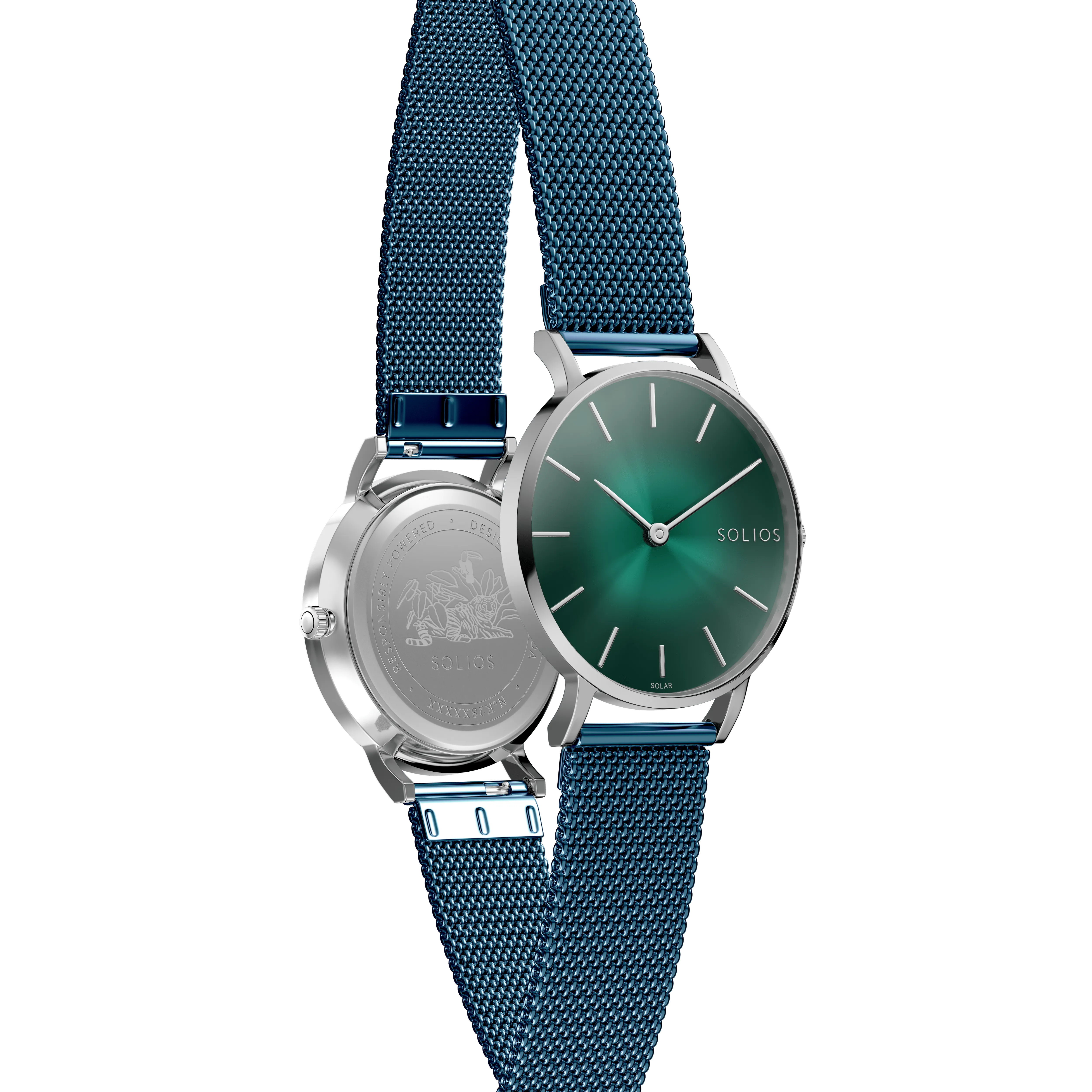 The Rainforest Classic | Green Dial - Silver Case