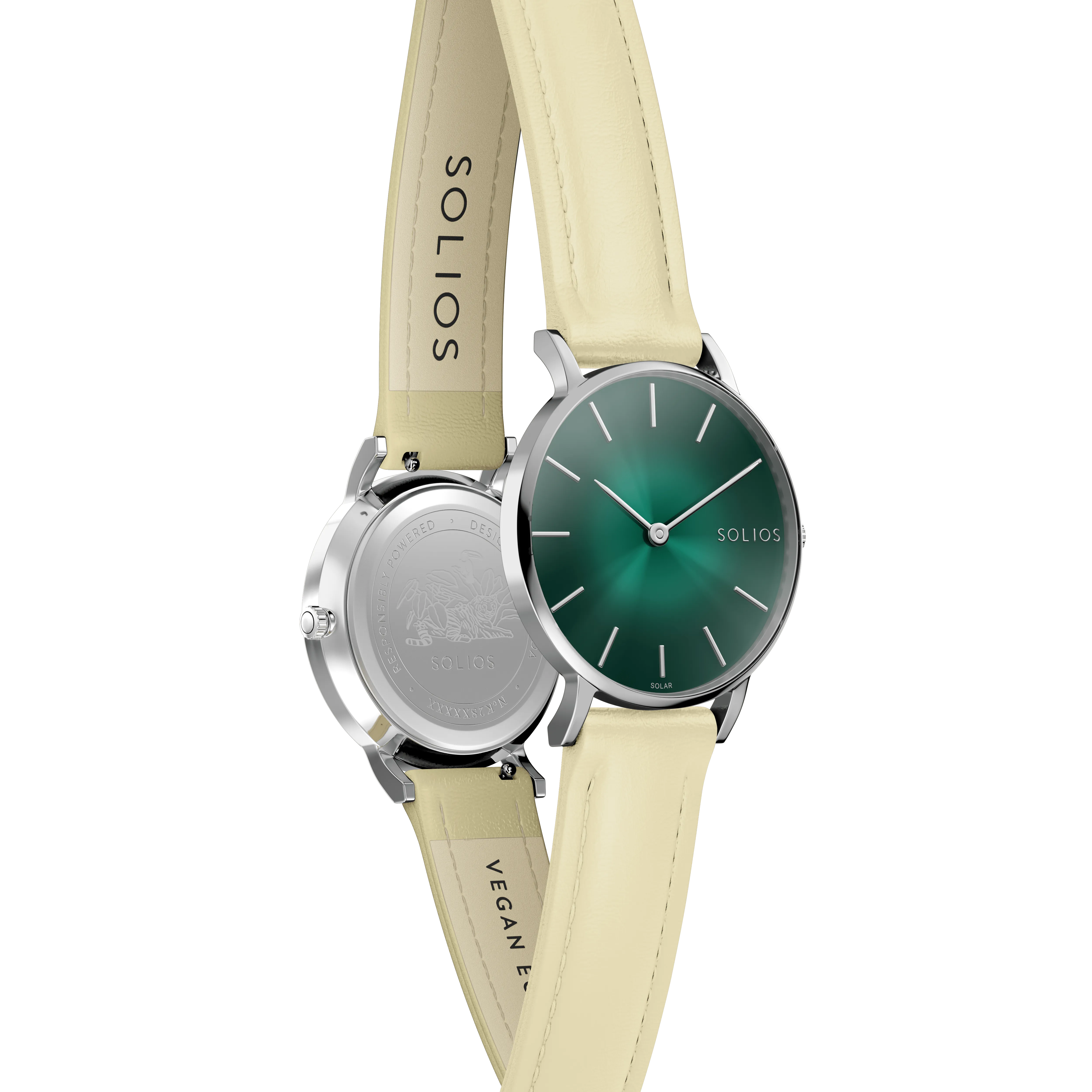 The Rainforest Classic | Green Dial - Silver Case