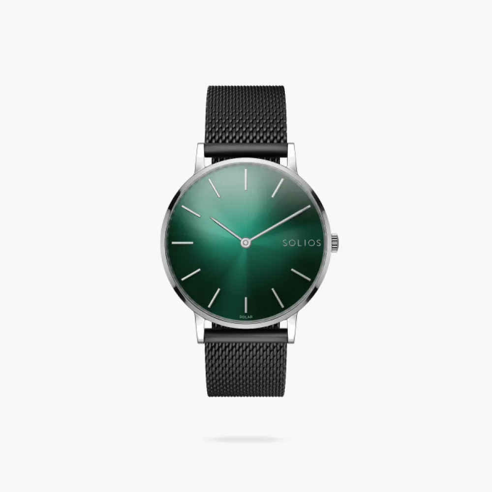 The Rainforest Classic | Green Dial - Silver Case