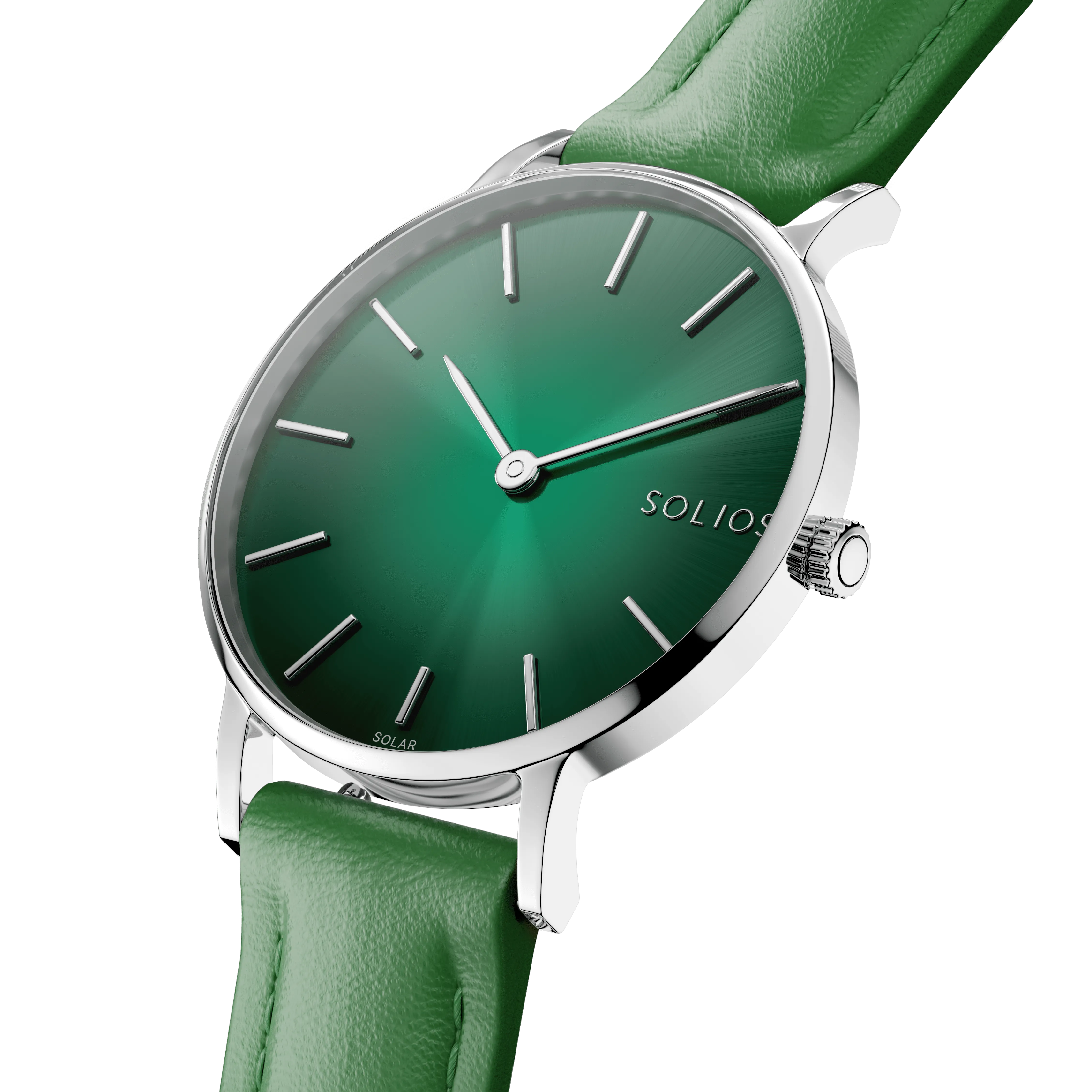 The Rainforest Classic | Green Dial - Silver Case