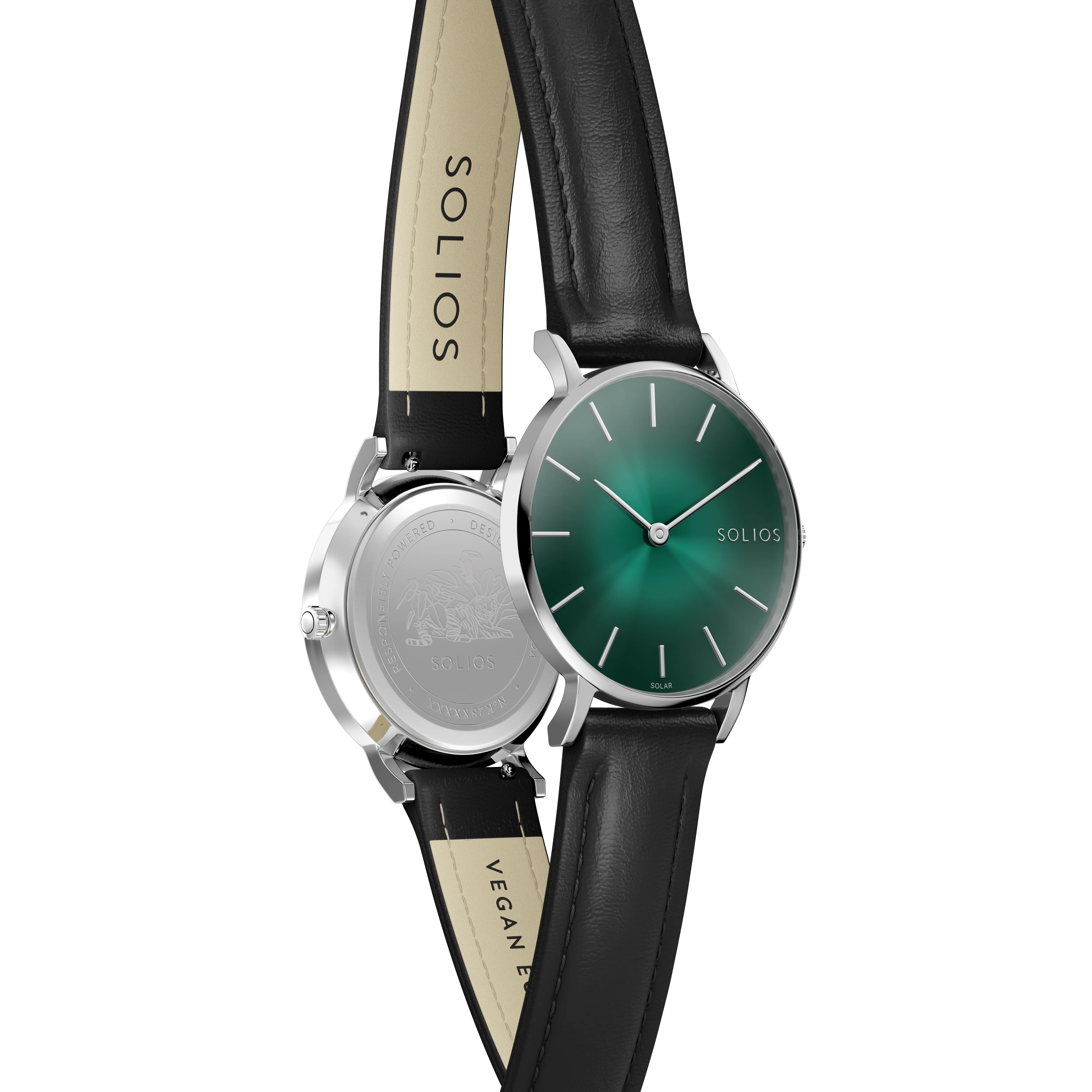 The Rainforest Classic | Green Dial - Silver Case