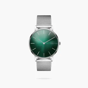 The Rainforest Classic | Green Dial - Silver Case