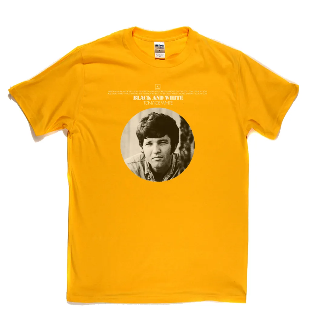 Tony Joe White Black And White T-Shirt