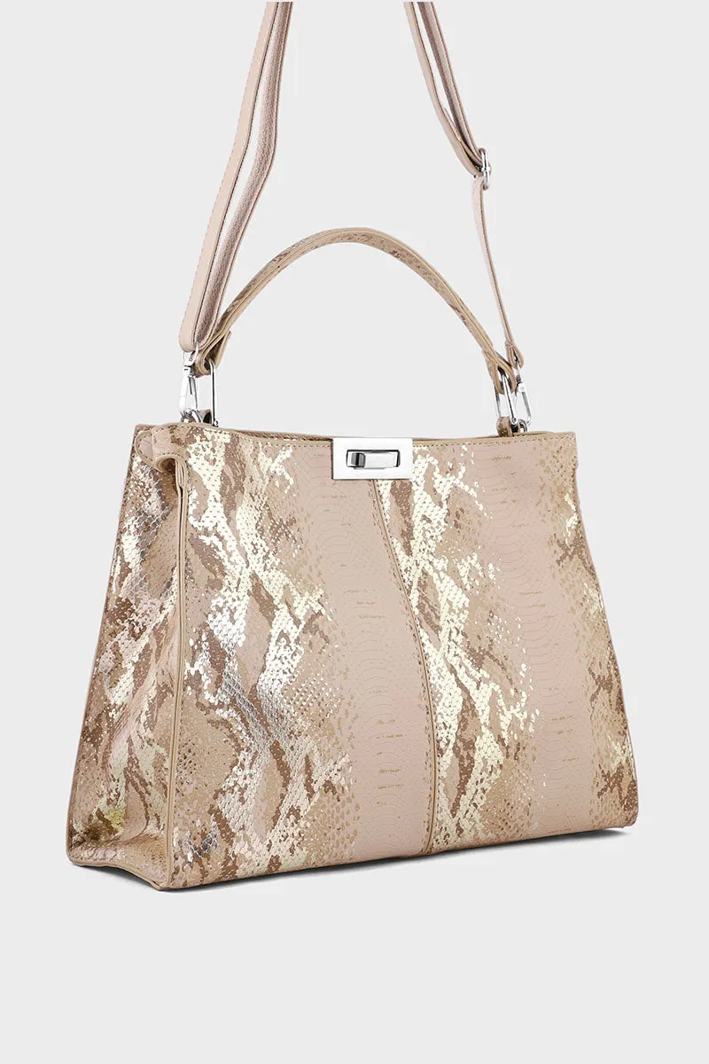 Top Handle Hand Bags BH0069-Beige