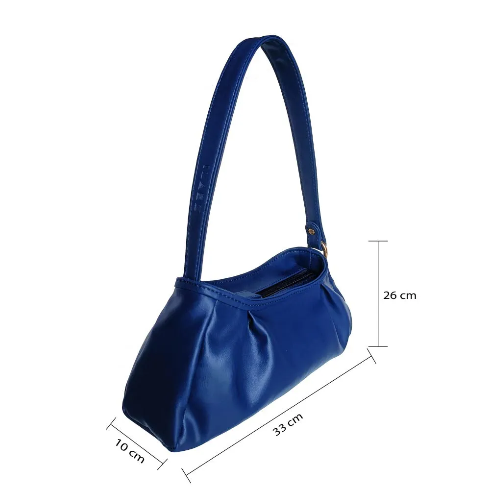 Trendy Blue Baguette Bag Perfect For Women & Girls