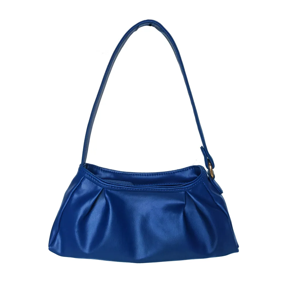 Trendy Blue Baguette Bag Perfect For Women & Girls