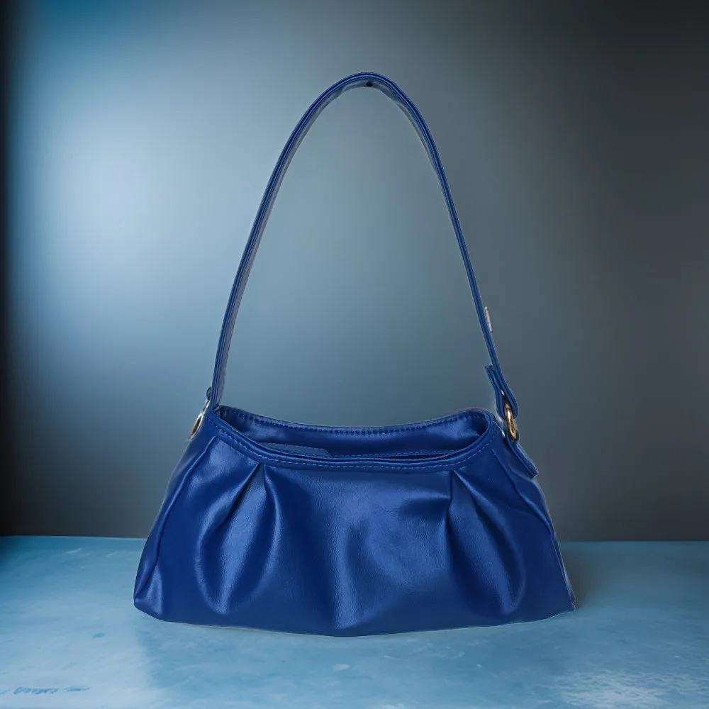 Trendy Blue Baguette Bag Perfect For Women & Girls