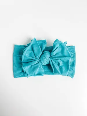 Turquoise BIG Nylon Knot Headwrap