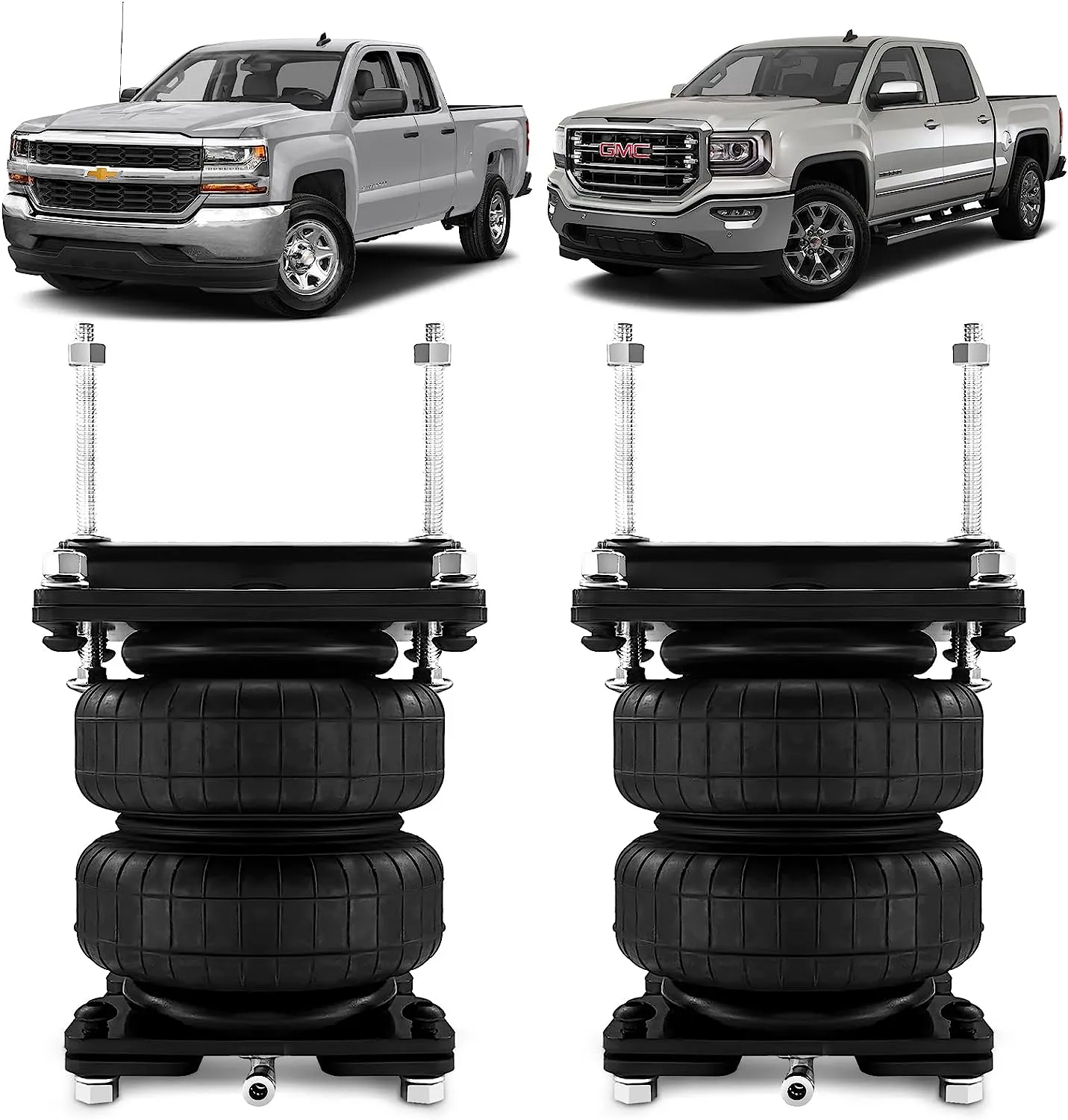 VigorLift 5000 Air Spring Suspension Kit - 88272 Compatible with 1999-2007 Chevy/GMC