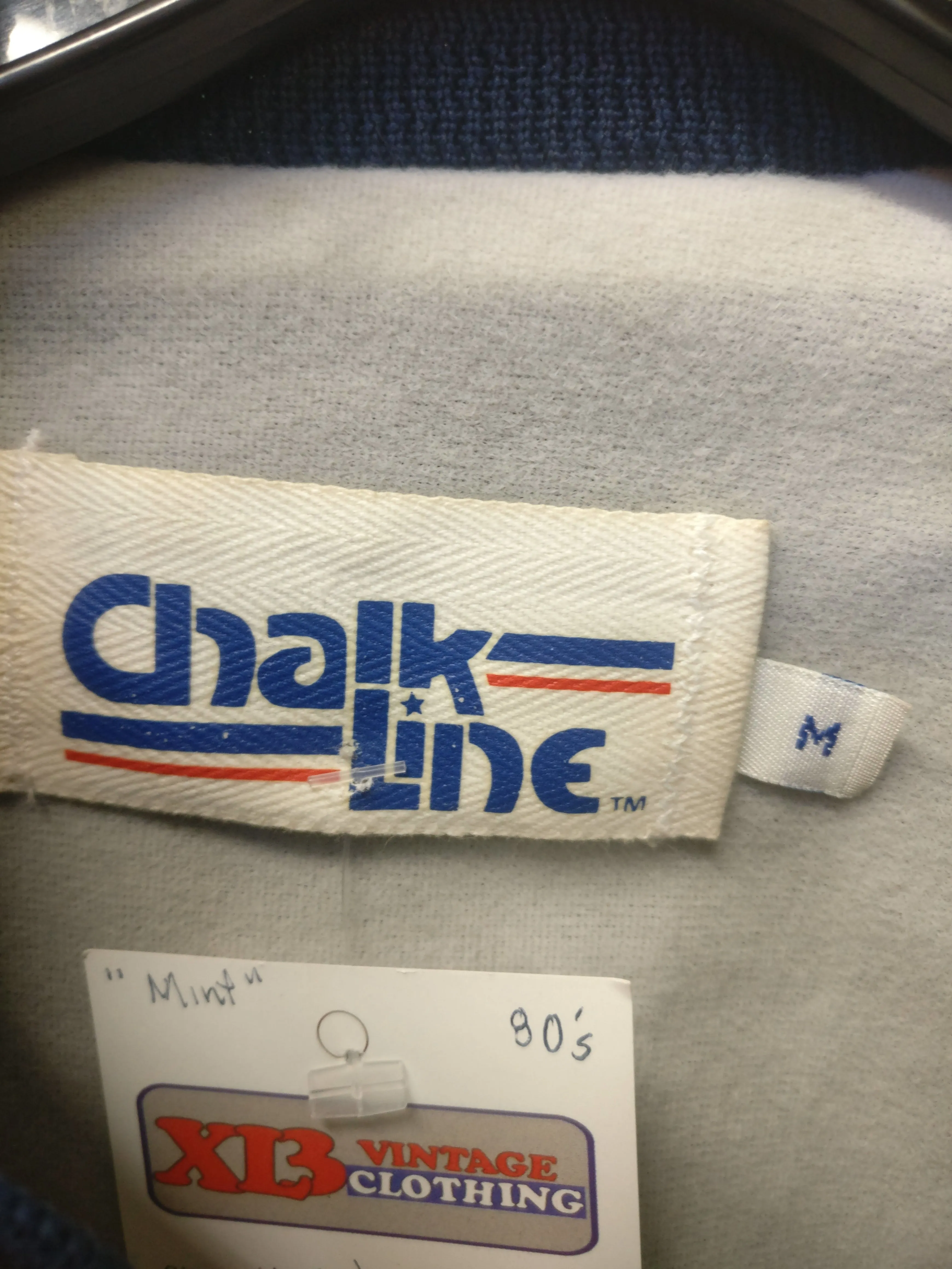 Vintage 80s CHICAGO BEARS  NFL Chalk Line Nylon Jacket M (Mint)