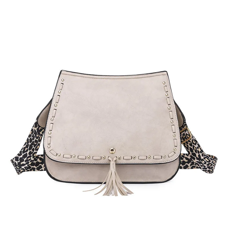 Vintage One Shoulder Fringe Crossbody Bag