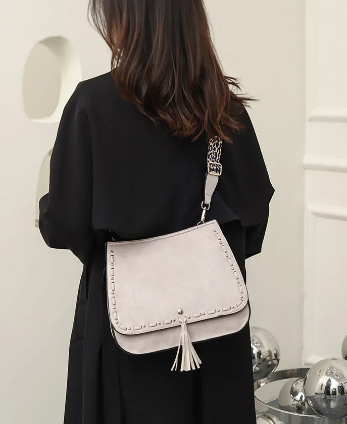 Vintage One Shoulder Fringe Crossbody Bag