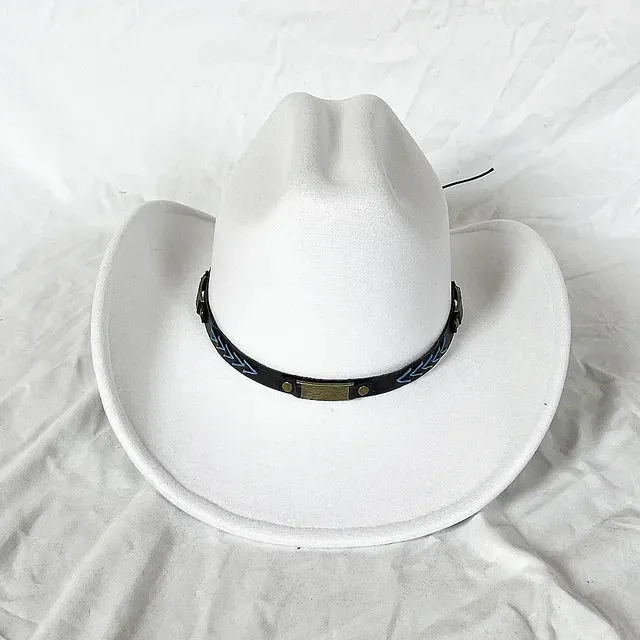 Vintage Shapeable Wide Brim Cowboy Hat