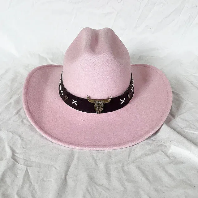 Vintage Shapeable Wide Brim Cowboy Hat