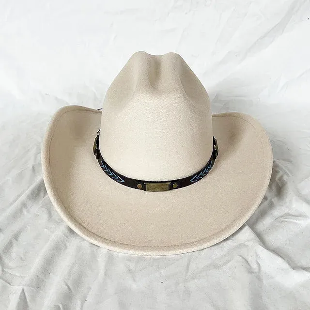 Vintage Shapeable Wide Brim Cowboy Hat