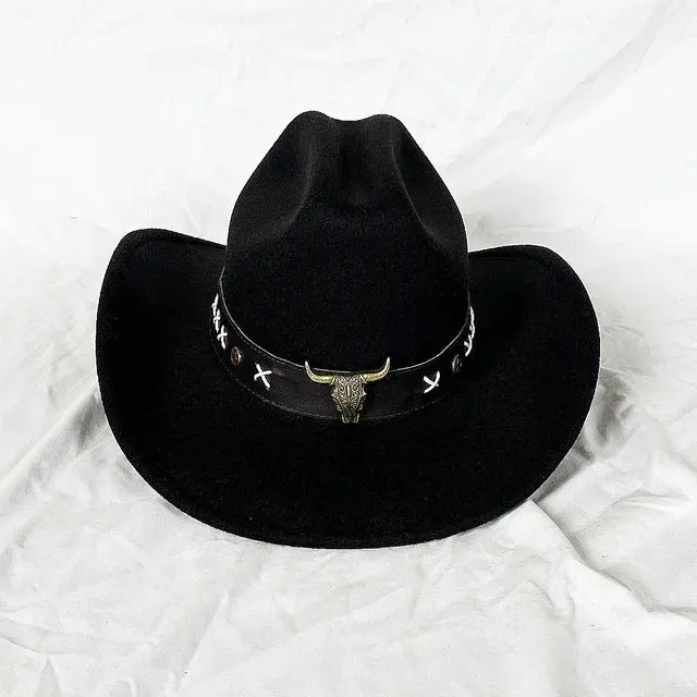 Vintage Shapeable Wide Brim Cowboy Hat