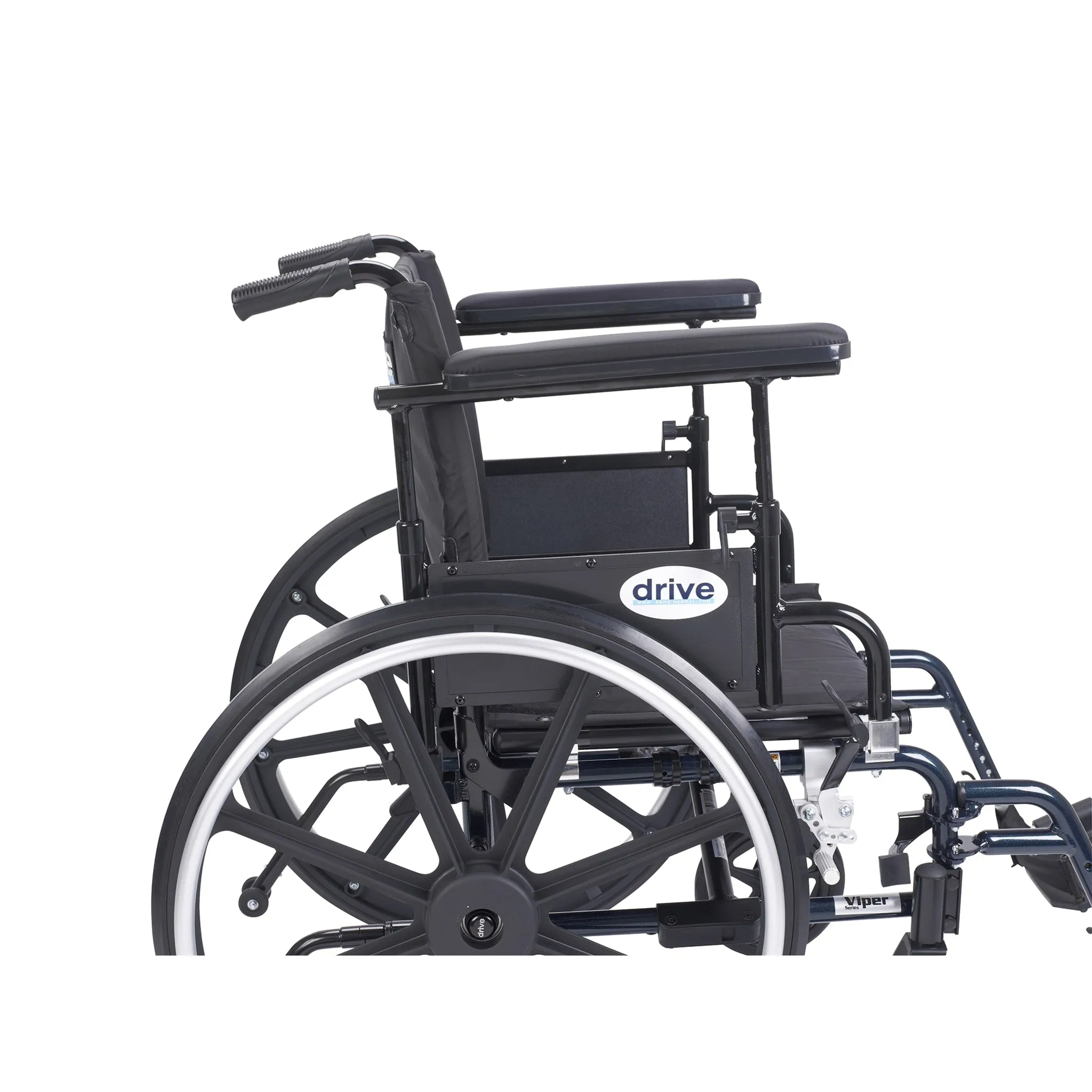 Viper Plus GT Wheelchair with Flip Back Removable Adjustable Full Arms, Swing away Footrests, 20" Seat