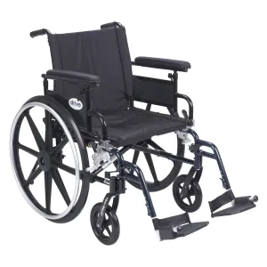 Viper Plus GT Wheelchair with Flip Back Removable Adjustable Full Arms, Swing away Footrests, 20" Seat